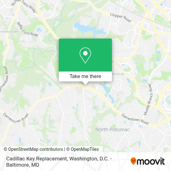 Cadillac Key Replacement map