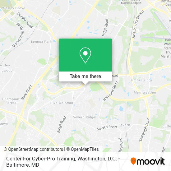 Center For Cyber-Pro Training map
