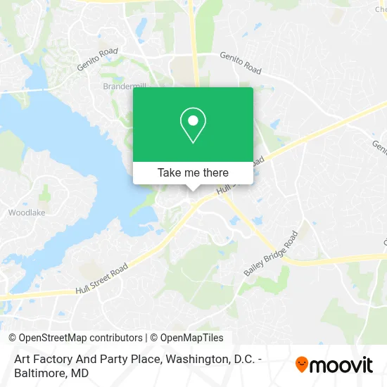 Art Factory And Party Place map