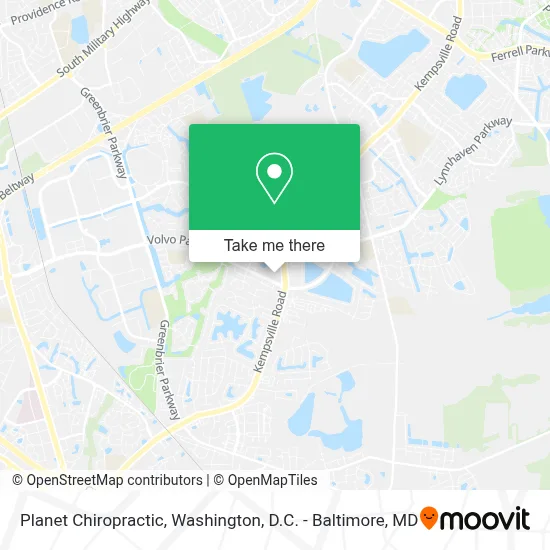 Planet Chiropractic map