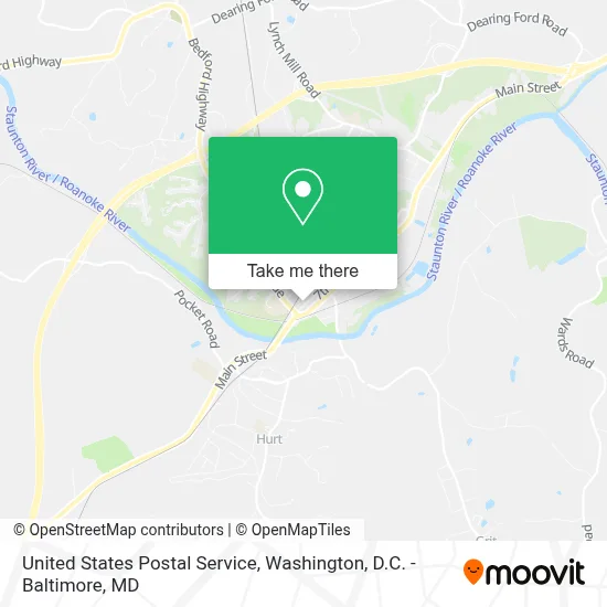 United States Postal Service map