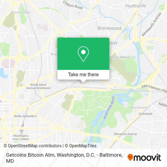 Getcoins Bitcoin Atm map