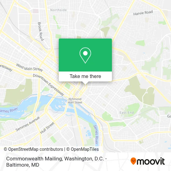 Commonwealth Mailing map