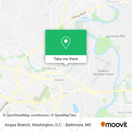 Airgas Branch map