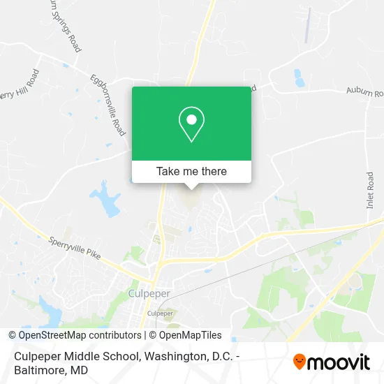 Culpeper Middle School map