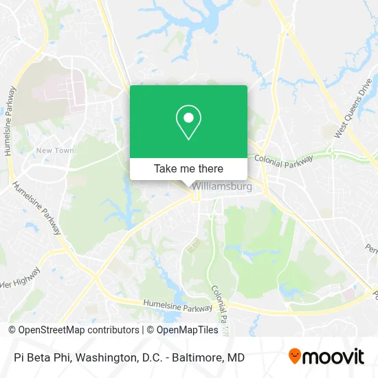 Pi Beta Phi map