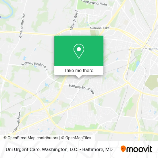 Uni Urgent Care map