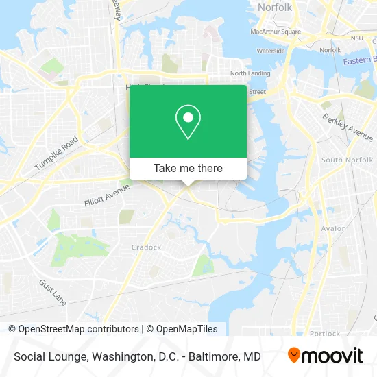 Social Lounge map