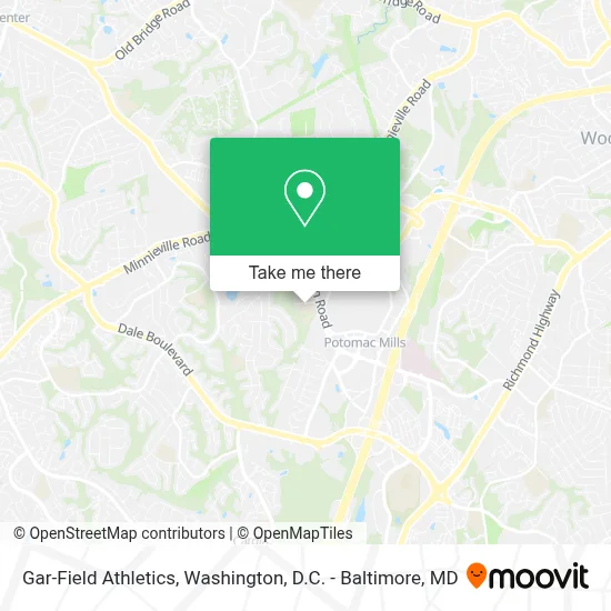 Gar-Field Athletics map