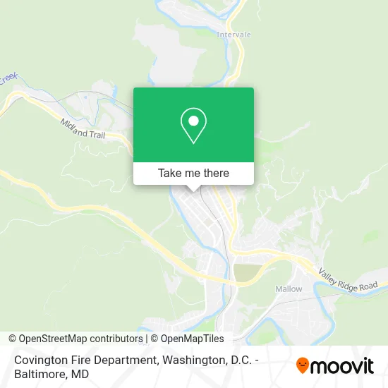 Covington Fire Department map