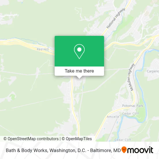 Bath & Body Works map