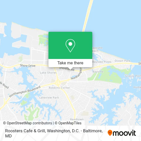Roosters Cafe & Grill map