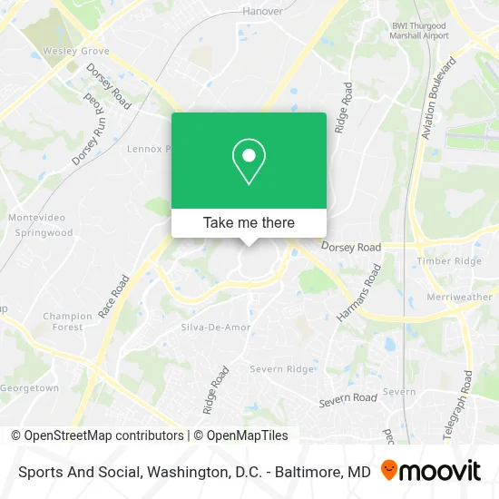 Sports And Social map