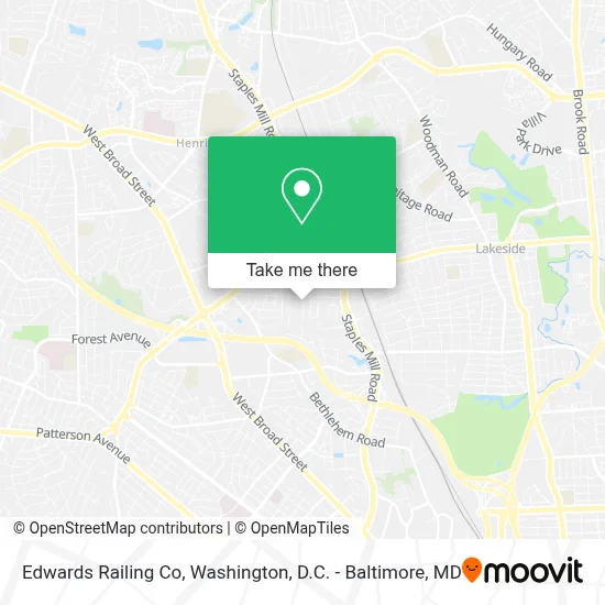 Edwards Railing Co map