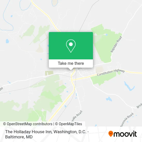 The Holladay House Inn map