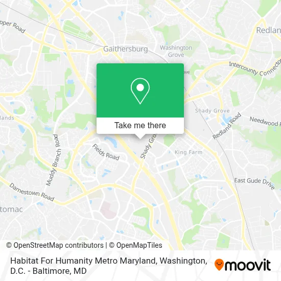 Habitat For Humanity Metro Maryland map