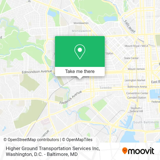 Higher Ground Transportation Services Inc map