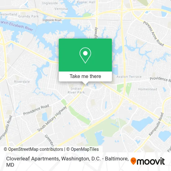 Cloverleaf Apartments map