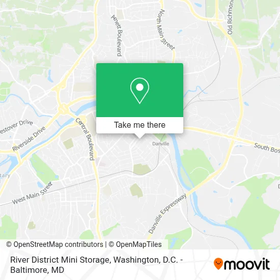 River District Mini Storage map