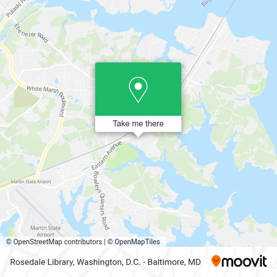 Rosedale Library map