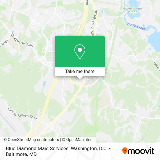 Blue Diamond Maid Services map