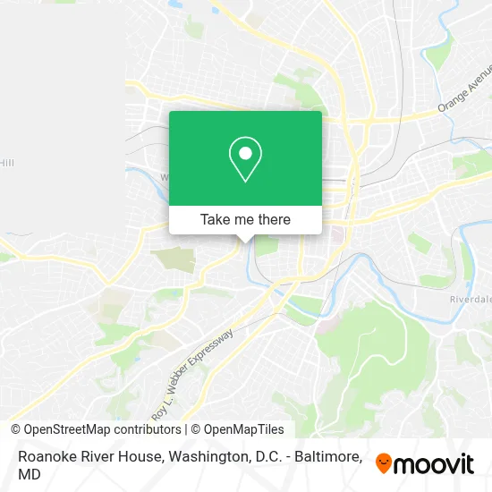 Roanoke River House map