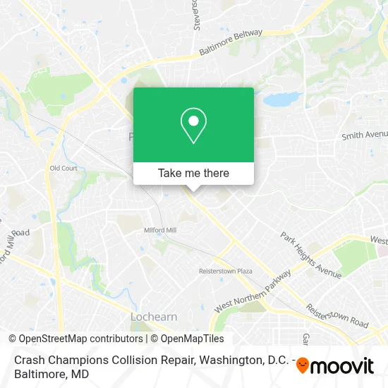 Crash Champions Collision Repair map
