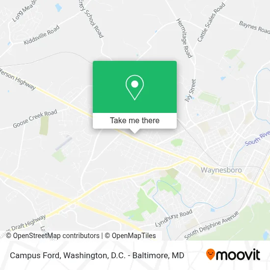 Campus Ford map