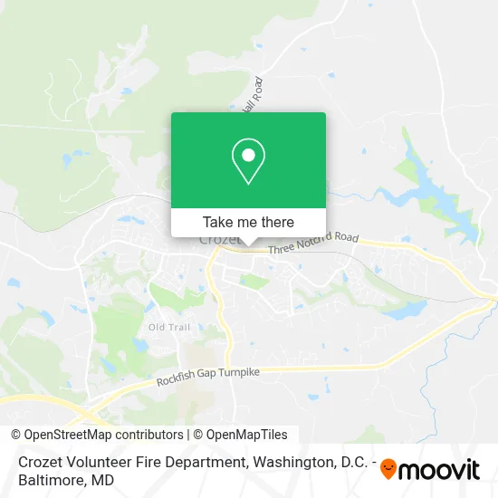 Crozet Volunteer Fire Department map