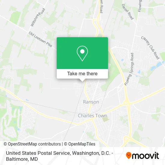 United States Postal Service map