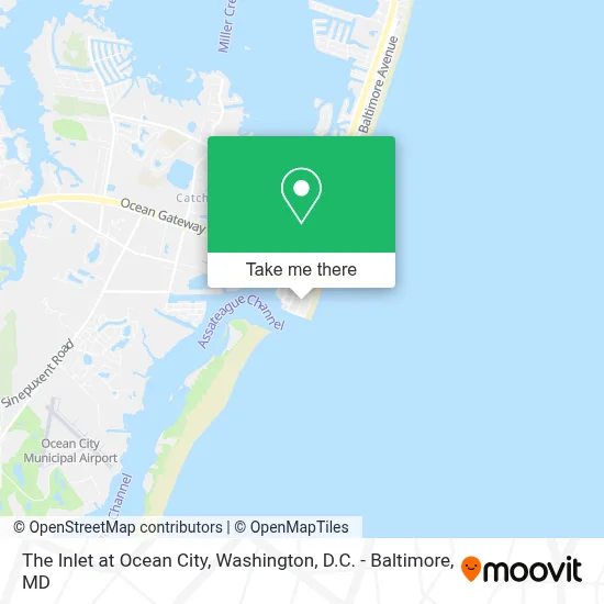 The Inlet at Ocean City map
