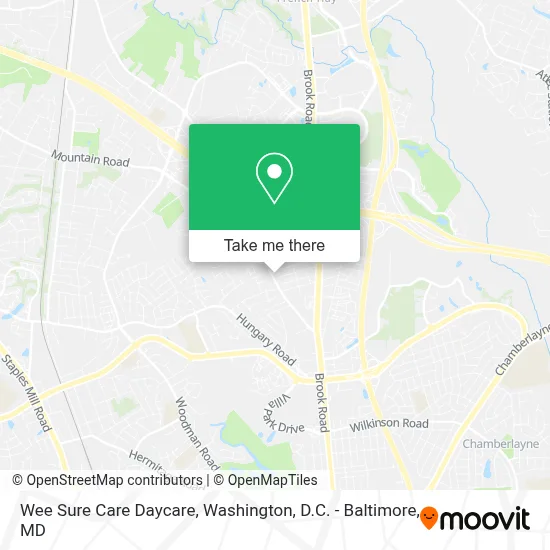 Wee Sure Care Daycare map