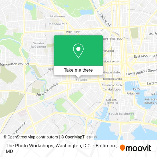 The Photo Workshops map