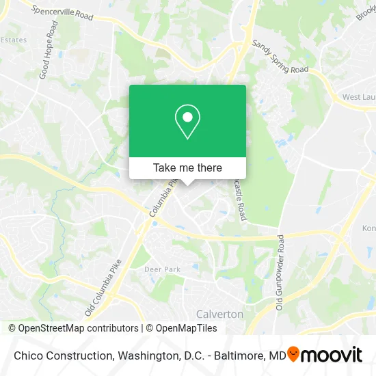 Chico Construction map