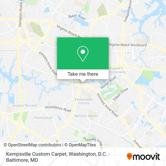 Kempsville Custom Carpet map