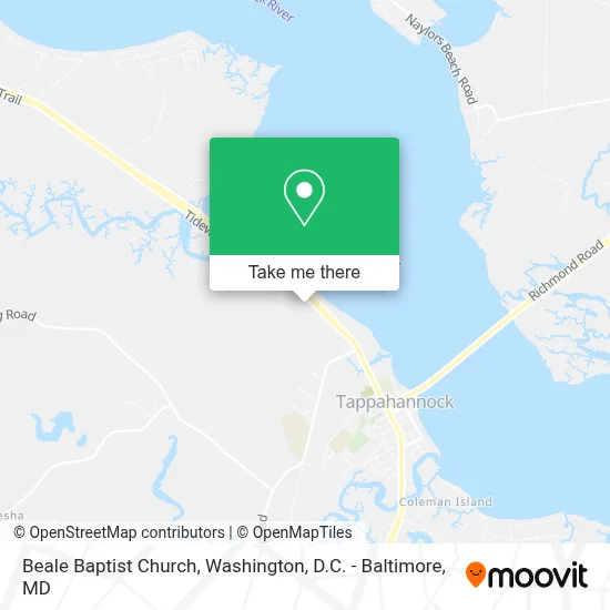 Beale Baptist Church map