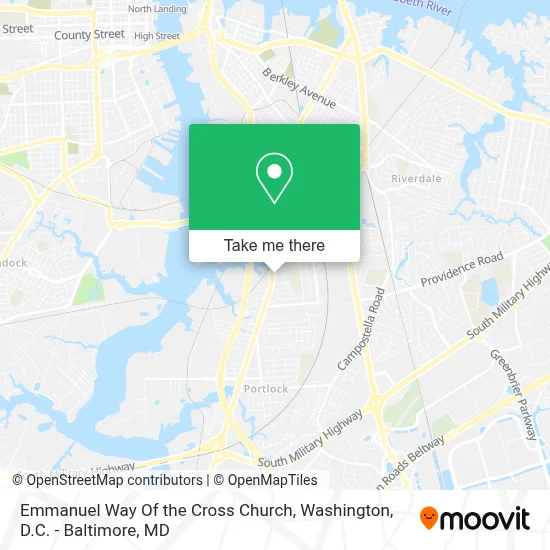 Emmanuel Way Of the Cross Church map