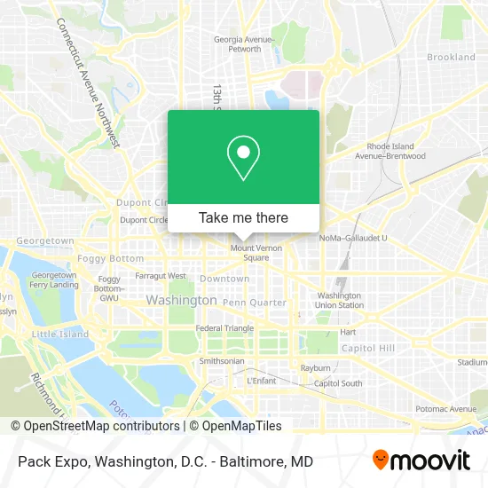 Pack Expo map