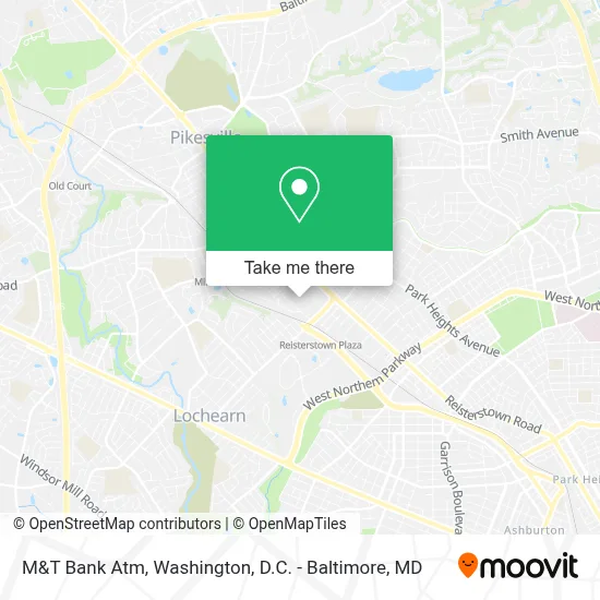 M&T Bank Atm map