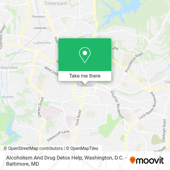 Alcoholism And Drug Detox Help map