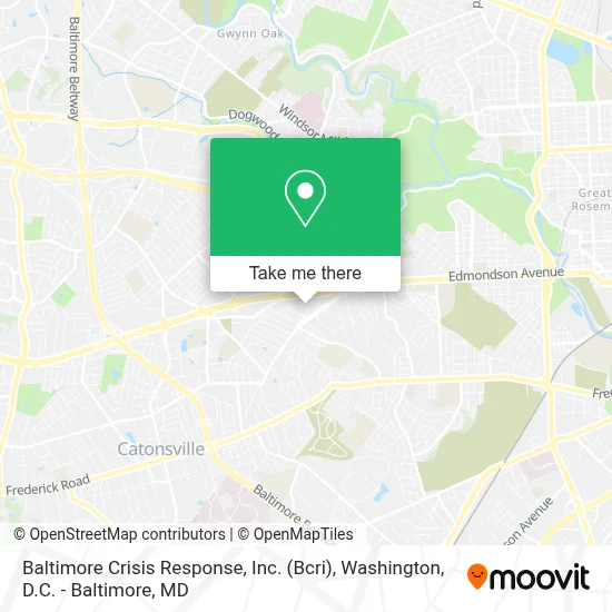 Baltimore Crisis Response, Inc. (Bcri) map