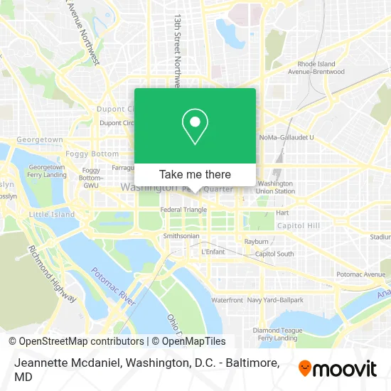Jeannette Mcdaniel map