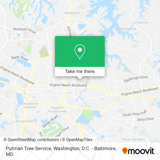 Putman Tree Service map