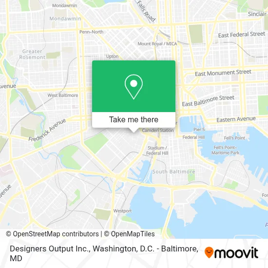 Designers Output Inc. map