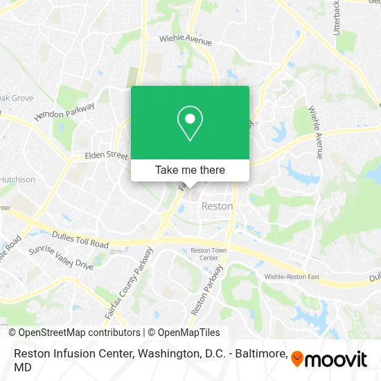 Reston Infusion Center map