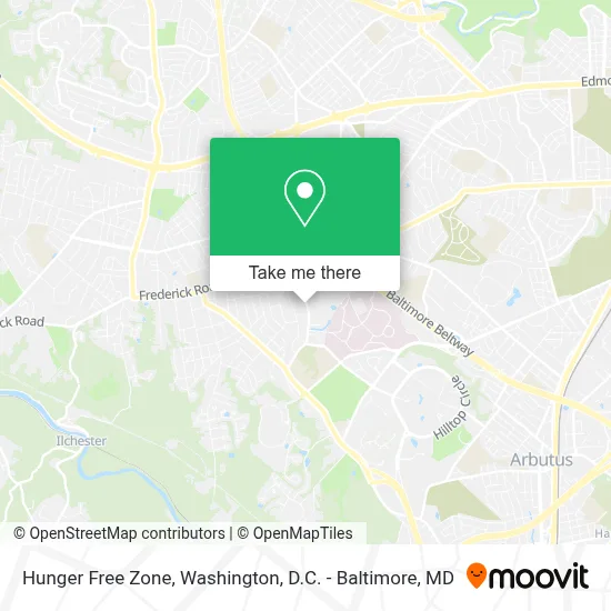 Hunger Free Zone map