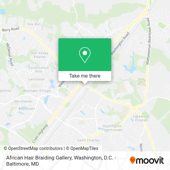 African Hair Braiding Gallery map