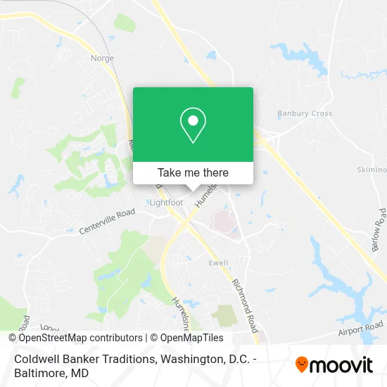 Coldwell Banker Traditions map