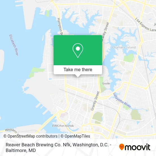 Reaver Beach Brewing Co. Nfk map
