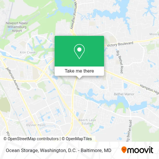 Ocean Storage map